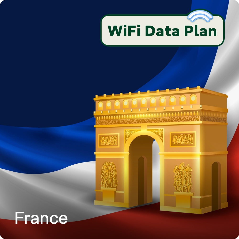 France WiFi Data Top-Up Plans 1 Day - 30 Days
