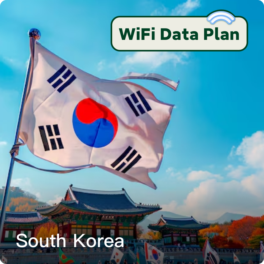 South Korea WiFi Data Top-Up Plans 1 Day - 30 Days