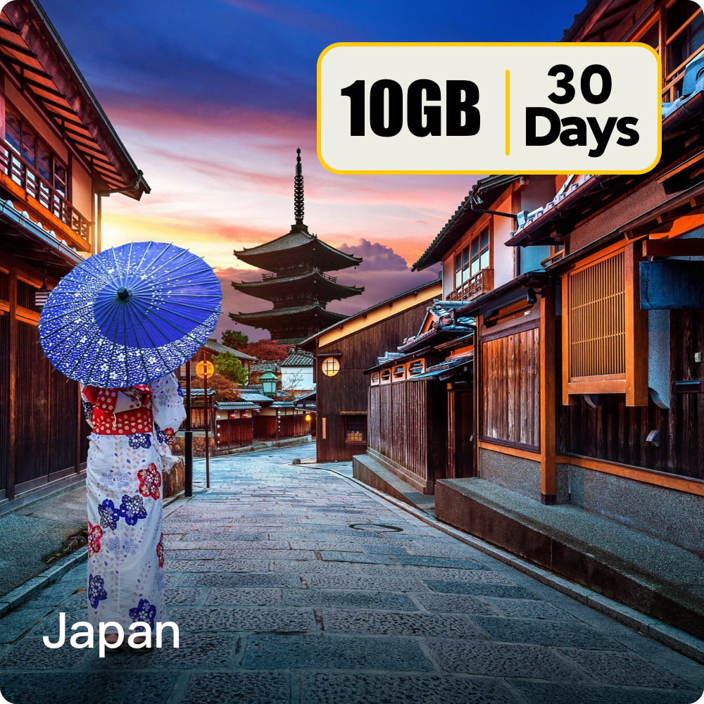Japan WiFi Data Top-Up Plans 10GB 30Days