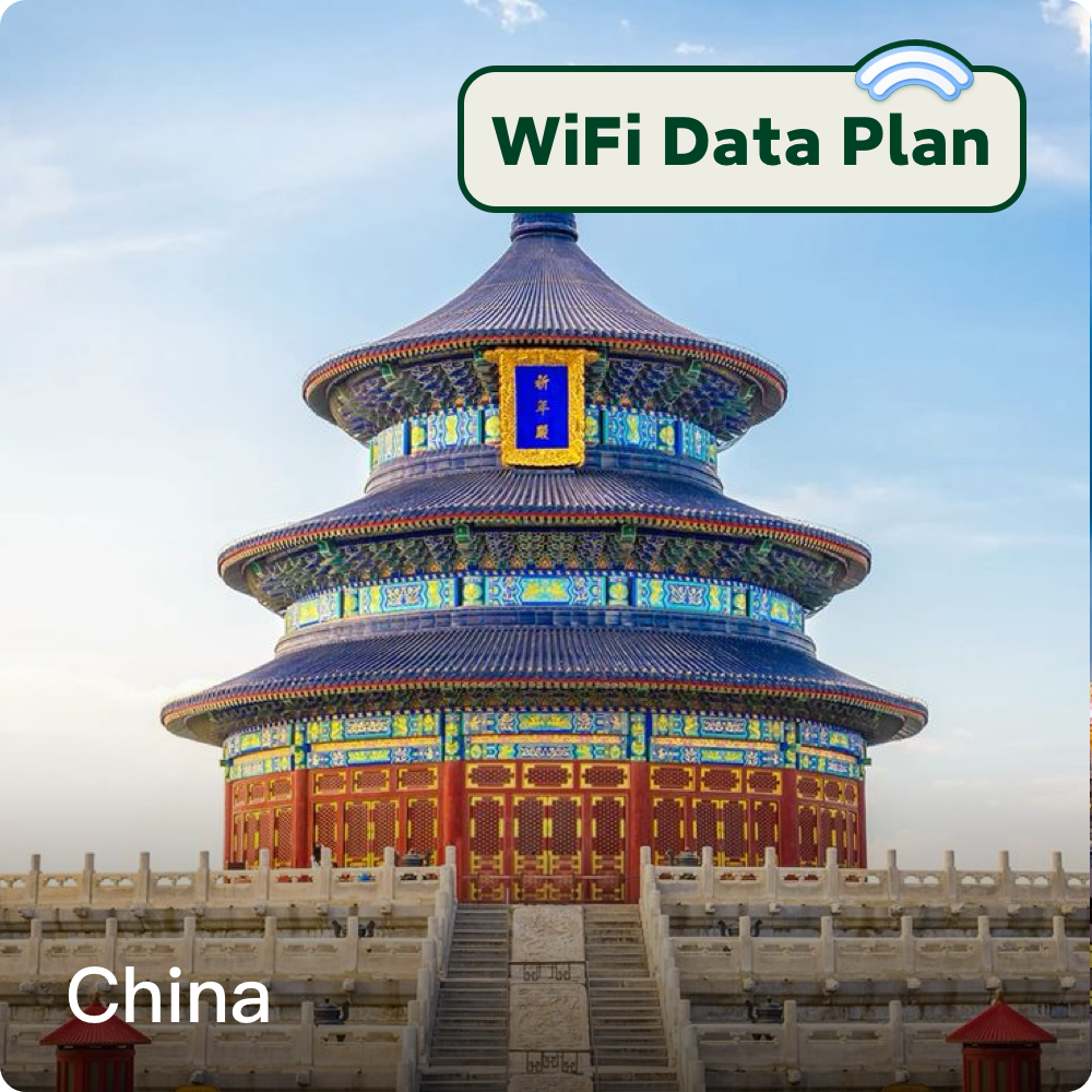 China Mainland WiFi Data Top-Up Plans 1 Day - 30 Days