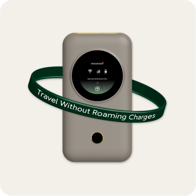 Macaroon 3 M3C Urocomm Portable WiFi Device – Global Internet in 150+ Countries
