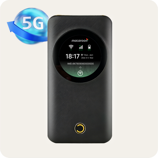 5G Best Portable WiFi Hotspot for International Travel | Global Internet in 150+ Countries and Regions-Mcaroon 5 M5