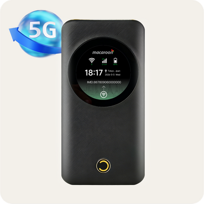 5G Best Portable WiFi Hotspot for International Travel | Global Internet in 150+ Countries and Regions-Macaroon 5 M5