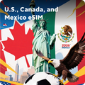 USA/Canada/Mexico 5G/4G Travel eSIM Instant  for Tourists | Everyday Use High-Speed Unlimited Data