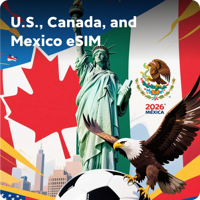 USA/Canada/Mexico 5G/4G Travel eSIM Instant  for Tourists | Everyday Use High-Speed Unlimited Data