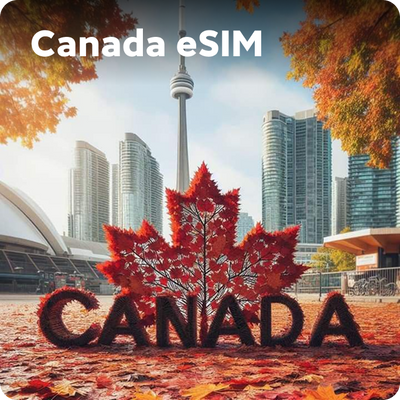 Canada 5G/4G Travel eSIM Instant  for Tourists | Everyday Use High-Speed Unlimited Data