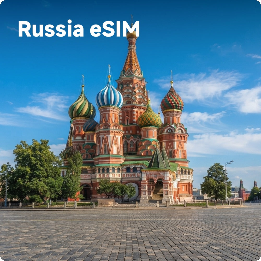 Russia Travel eSIM | Instant Mobile Data Plans
