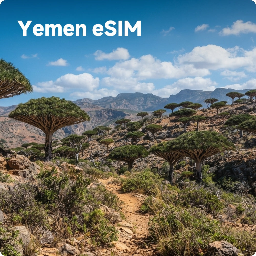 Yemen Travel eSIM | Unlimited 5G/4G Data