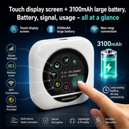 Best Portable WiFi Hotspot for International Travel | Global Internet in 110+ Countries - Macaroon 3 M3B